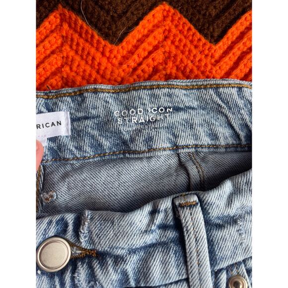 Good American Good Icon Straight Leg 90s Jeans sz 16 - Picture 7 of 10